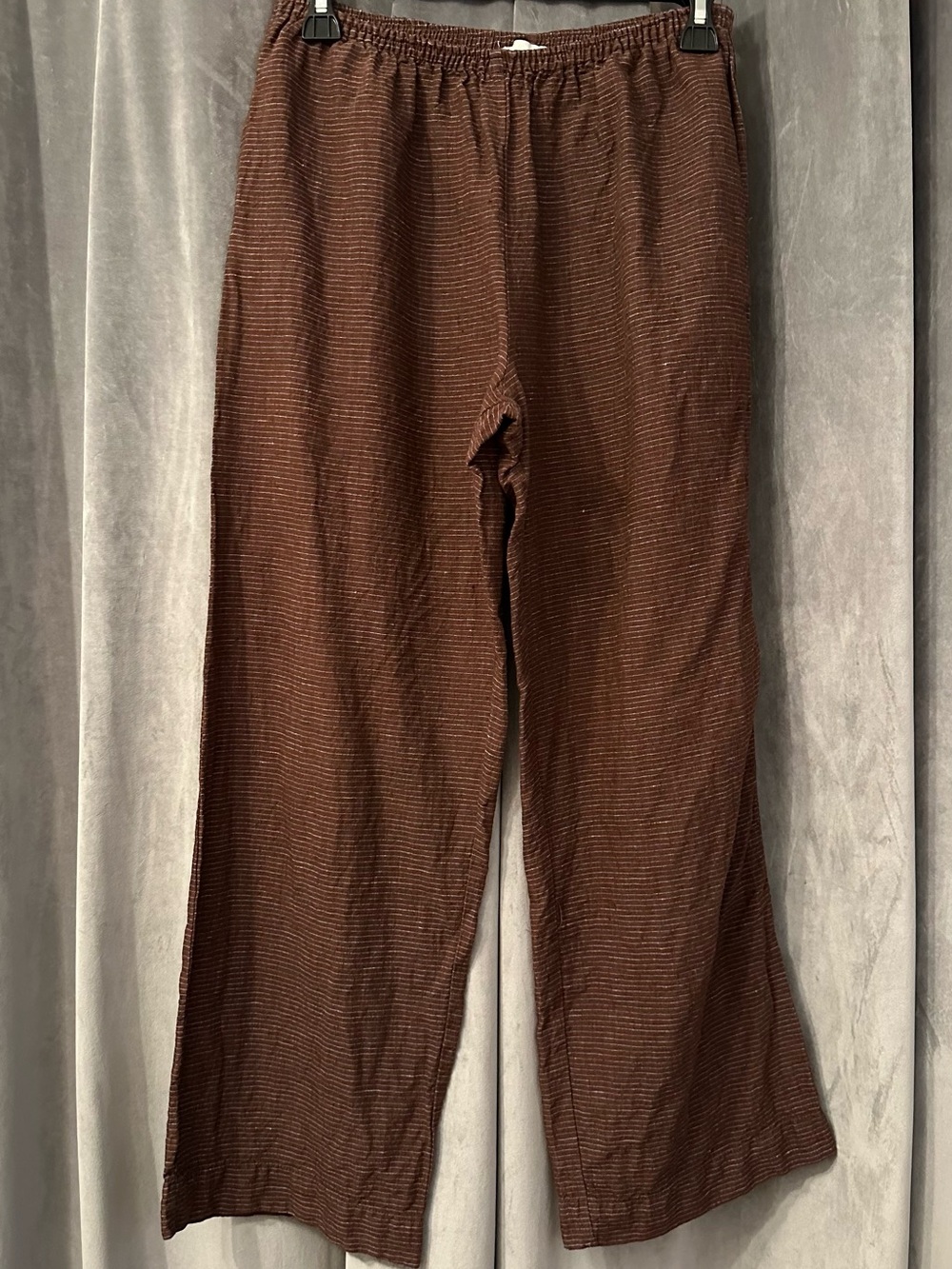 DEIJI STUDIOS - Striped Linen Pants - Picture 5 of 7